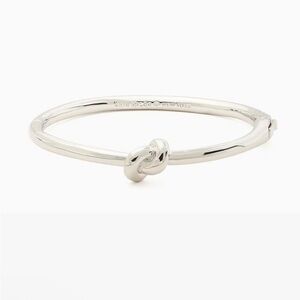 Kate Spade ♠️ Sailors Knot silver Bangle bracelet. Matching earrings in closet